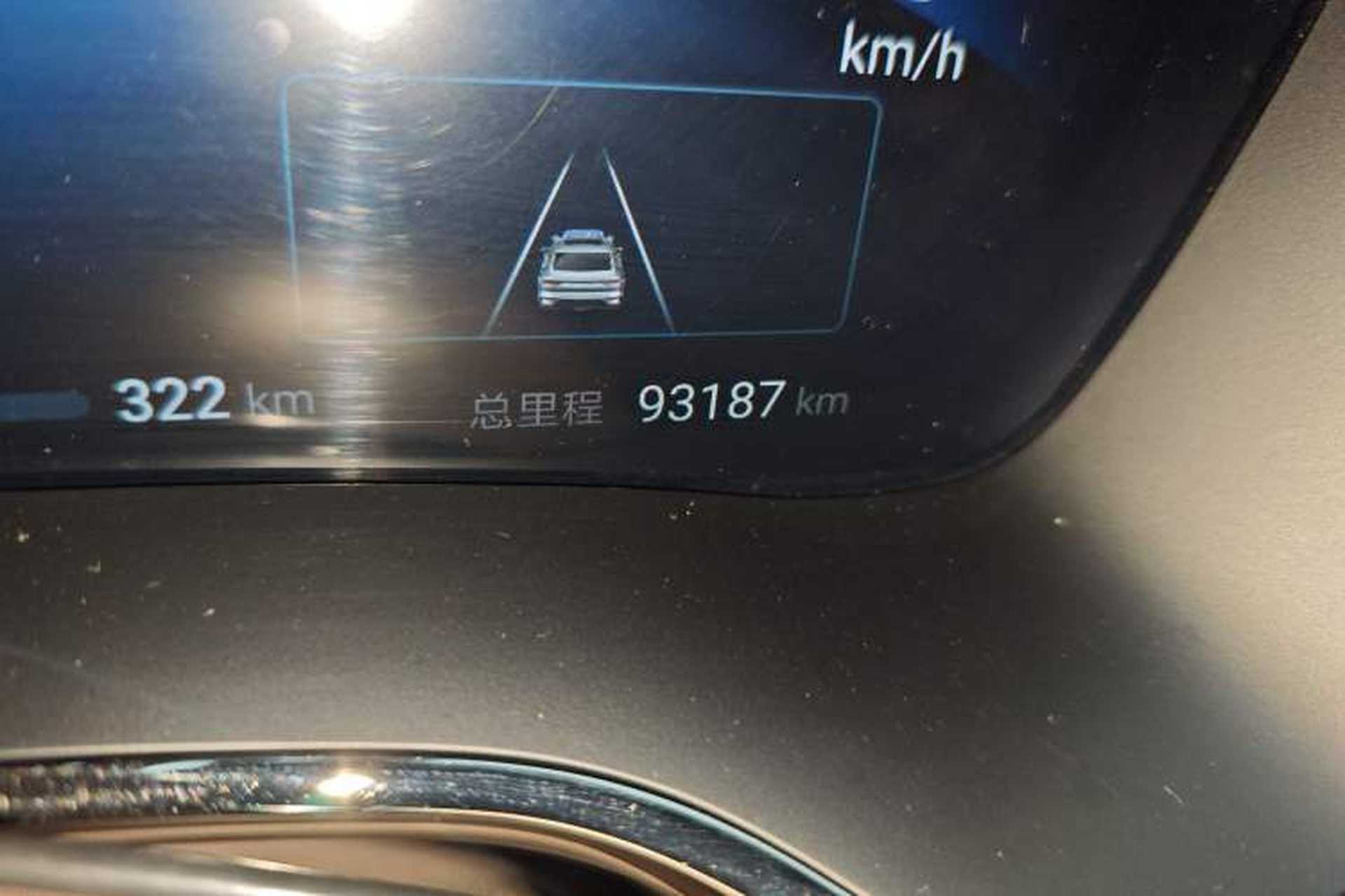 Used BYD Han 2024 EV Glory Edition 506KM Front-Wheel-Drive Premium Model Odometer Close Up