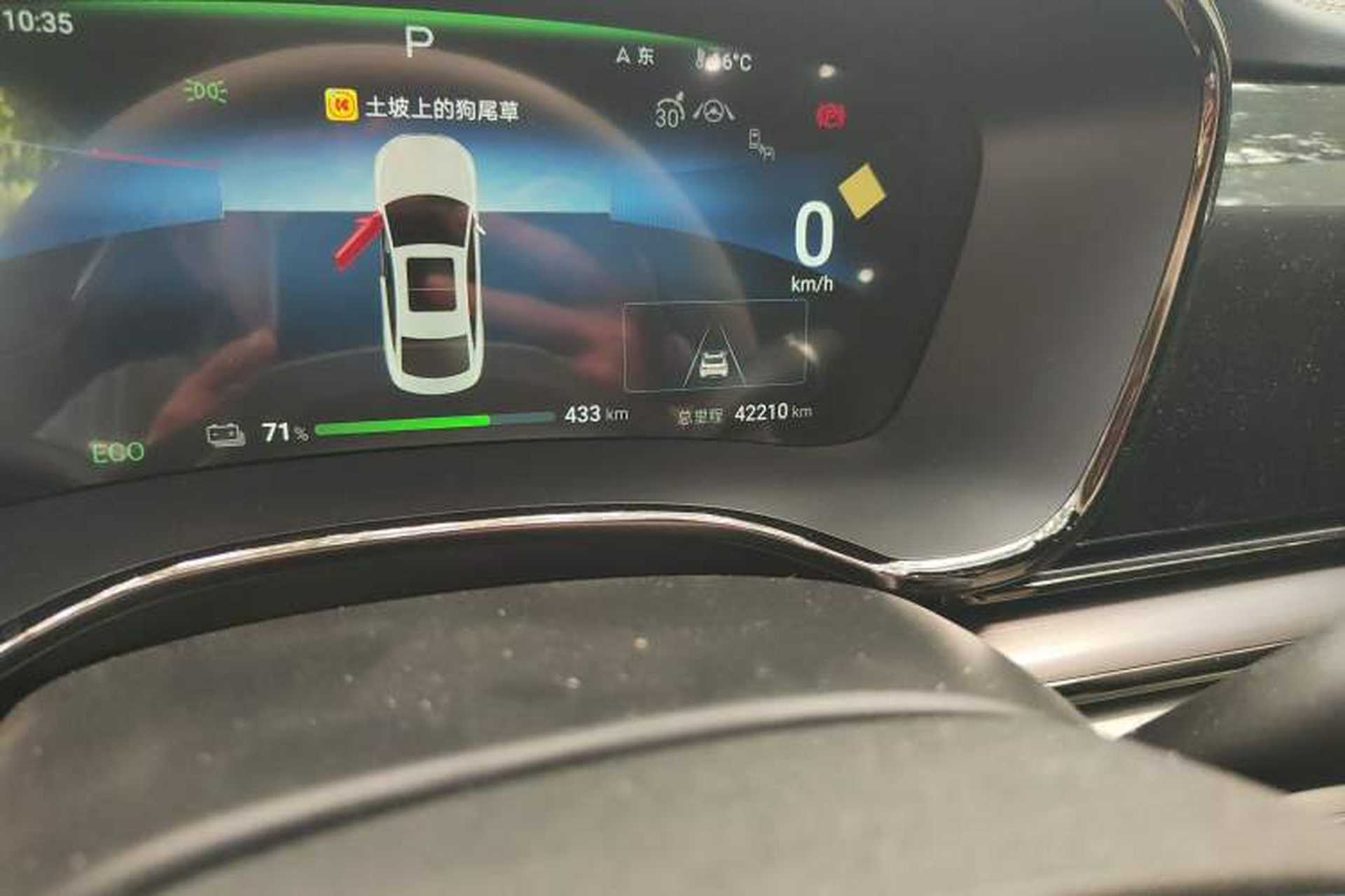 Used BYD Han 2024 EV Glory Edition 605KM Front-Wheel-Drive Premium Model Odometer Close Up