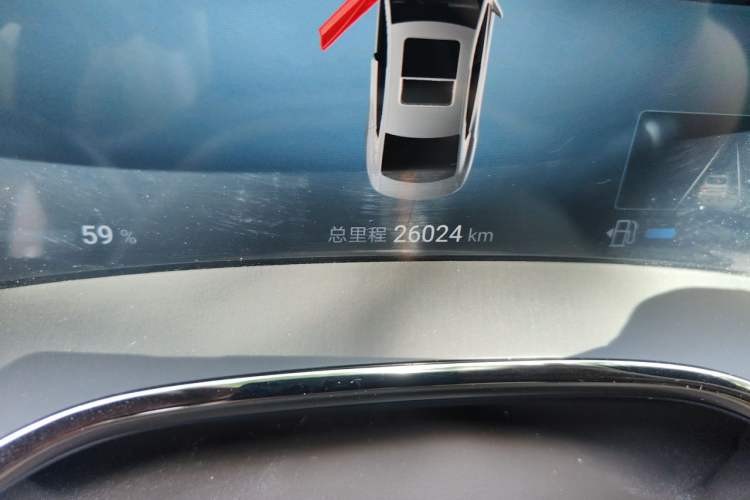 Used BYD Han 2024 DM-i Glory Edition 121KM Prestige Model Odometer Close Up