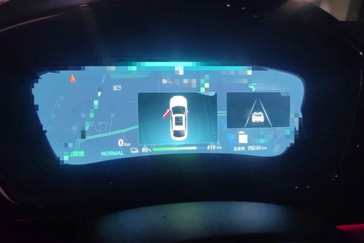 Used BYD Han 2024 EV Glory Edition 506KM Front-Wheel-Drive Premium Model Instrument Cluster