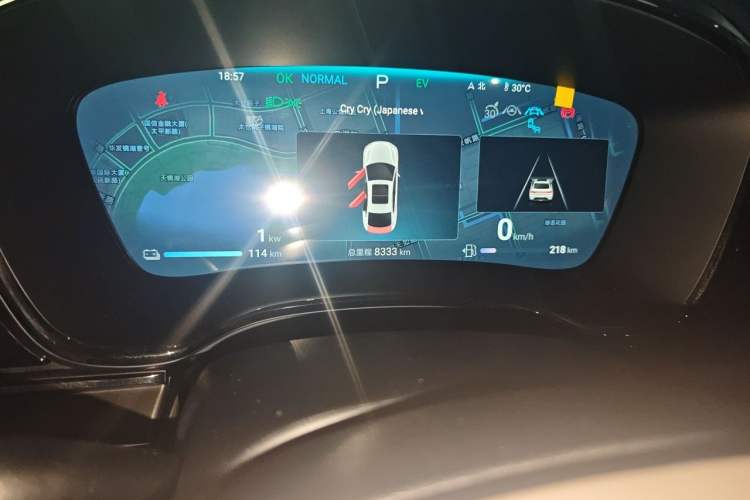 Used BYD Han 2024 DM-i Glory Edition 121KM Prestige Model Odometer Close Up