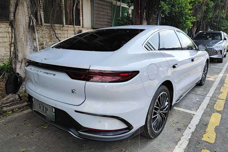 Used BYD Han 2024 DM-i Glory Edition 121KM Premium Model Rear Right 45 Deg