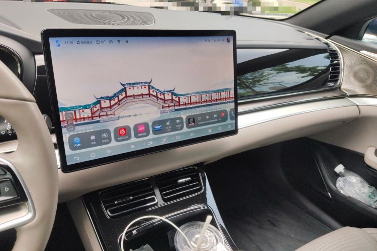 Used BYD Han 2025 EV 506KM Prestige Edition Audio And AC Panel