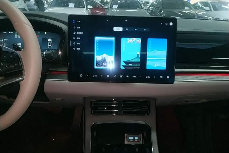 Used BYD Han 2025 DM-i Intelligent Driving Edition 125KM LiDAR Flagship Model Audio And AC Panel