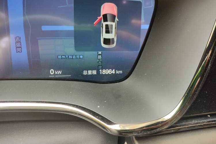 Used BYD Han 2025 DM-i Intelligent Driving Edition 125KM Prestige Model Odometer Close Up