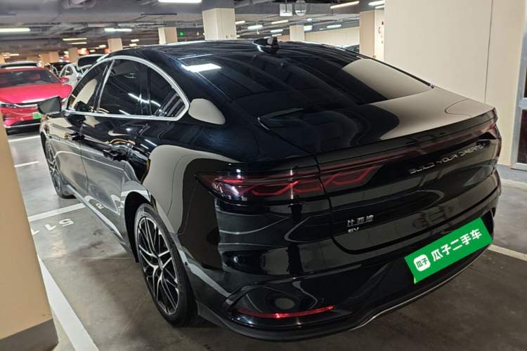 Used BYD Han 2025 EV Intelligent Driving Edition 605KM Prestige Model Rear Left 45 Deg