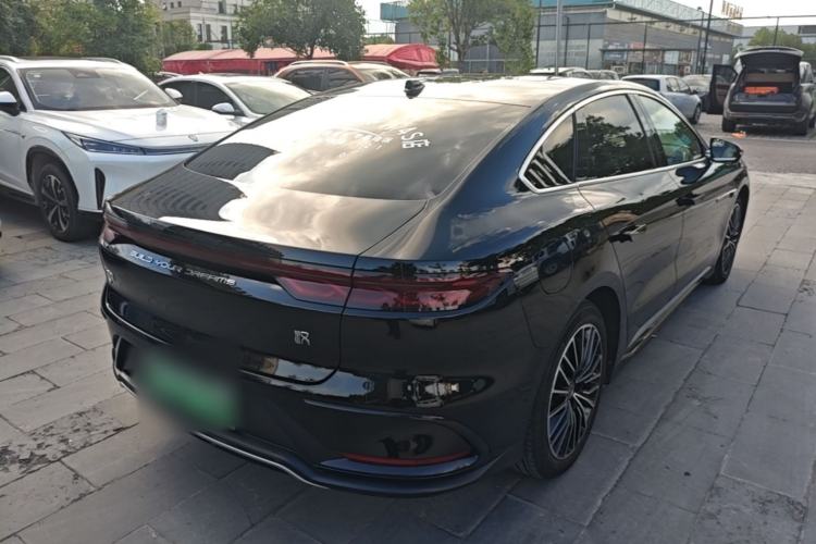 Used BYD Han 2025 EV Intelligent Driving Edition 701KM LiDAR Flagship Model Rear Right 45 Deg