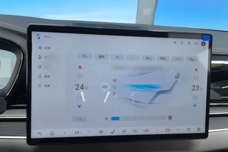 Used BYD Han 2025 DM-i Intelligent Driving Edition 125KM LiDAR Flagship Model Audio And AC Panel