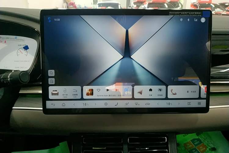 Used BYD Han 2025 DM-i Intelligent Driving Edition 125KM LiDAR Flagship Model Audio And AC Panel