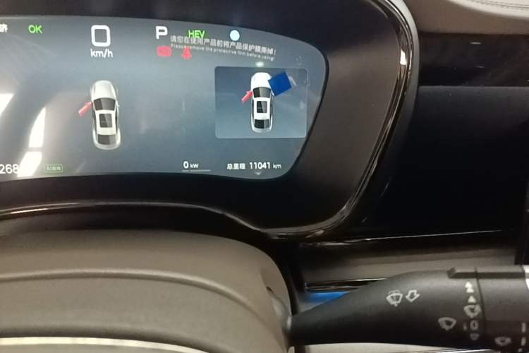Used BYD Han 2025 DM-i Intelligent Driving Edition 125KM Prestige Model Odometer Close Up