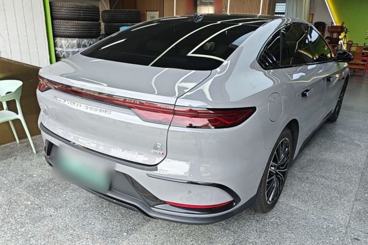 Used BYD Han 2025 EV Intelligent Driving Edition 701KM LiDAR Flagship Model Rear Right 45 Deg