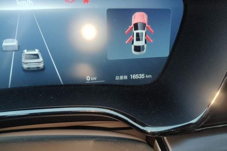 Used BYD Han 2025 DM-i 125KM Elite Model Odometer Close Up