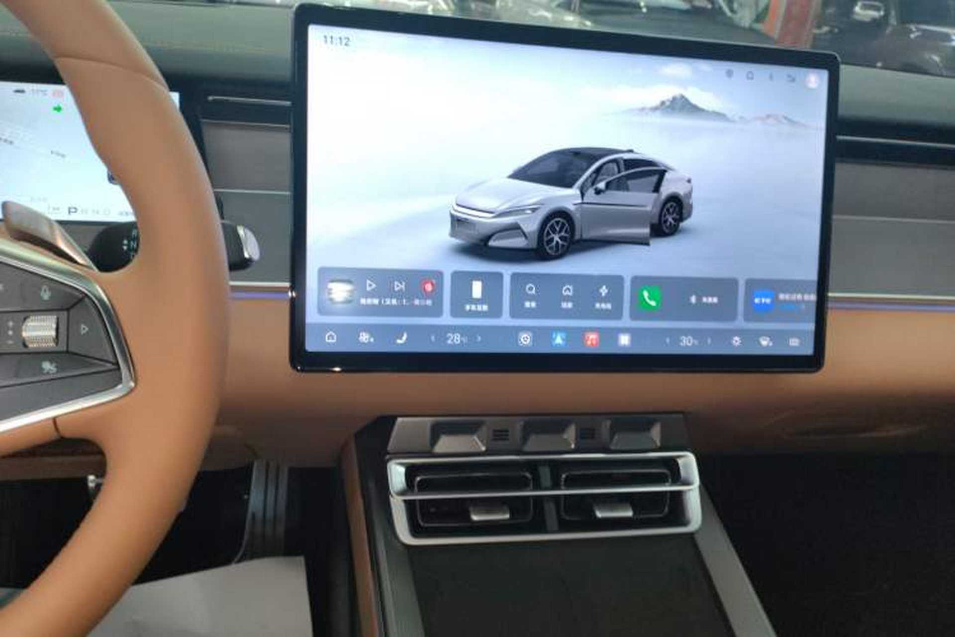 Used BYD Han L 2025 DM-p Four-Wheel-Drive LiDAR Flagship Model Audio And AC Panel
