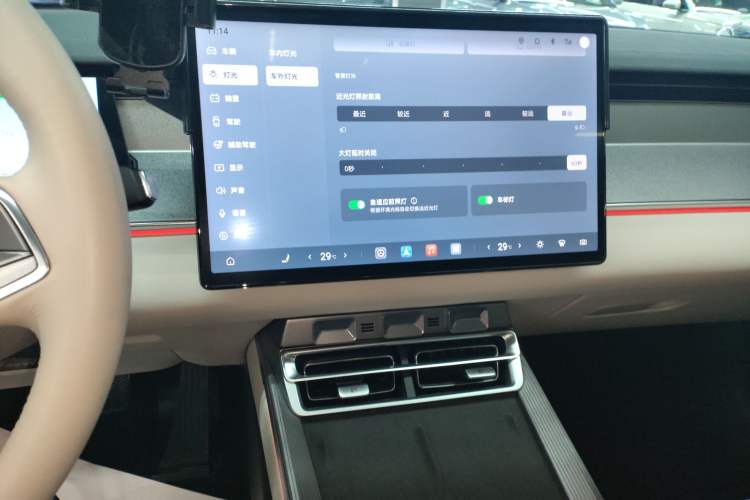 Used BYD Han L 2025 DM-i 200KM LiDAR Luxury Model Audio And AC Panel