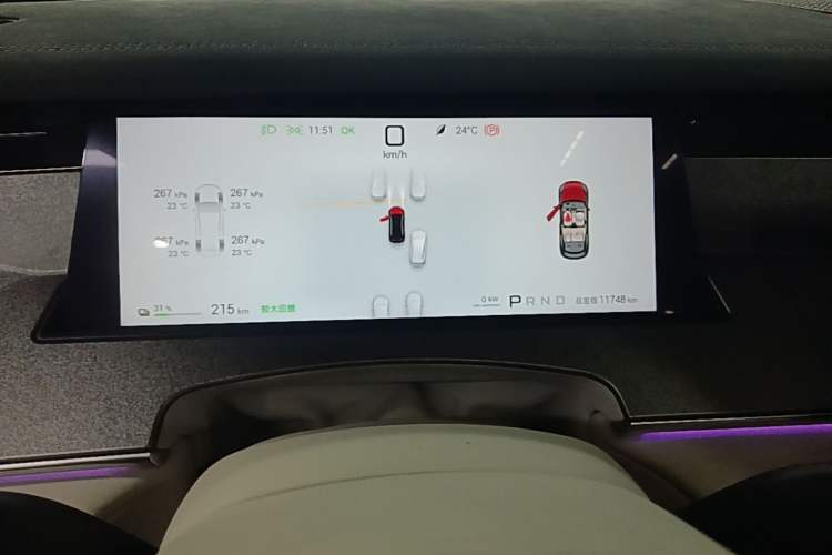 Used BYD Han L 2025 EV 701KM LiDAR Deluxe Edition Instrument Cluster