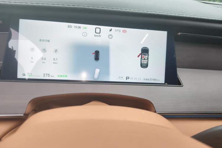 Used BYD Han L 2025 EV 701 km LiDAR Flagship Edition Odometer Close Up
