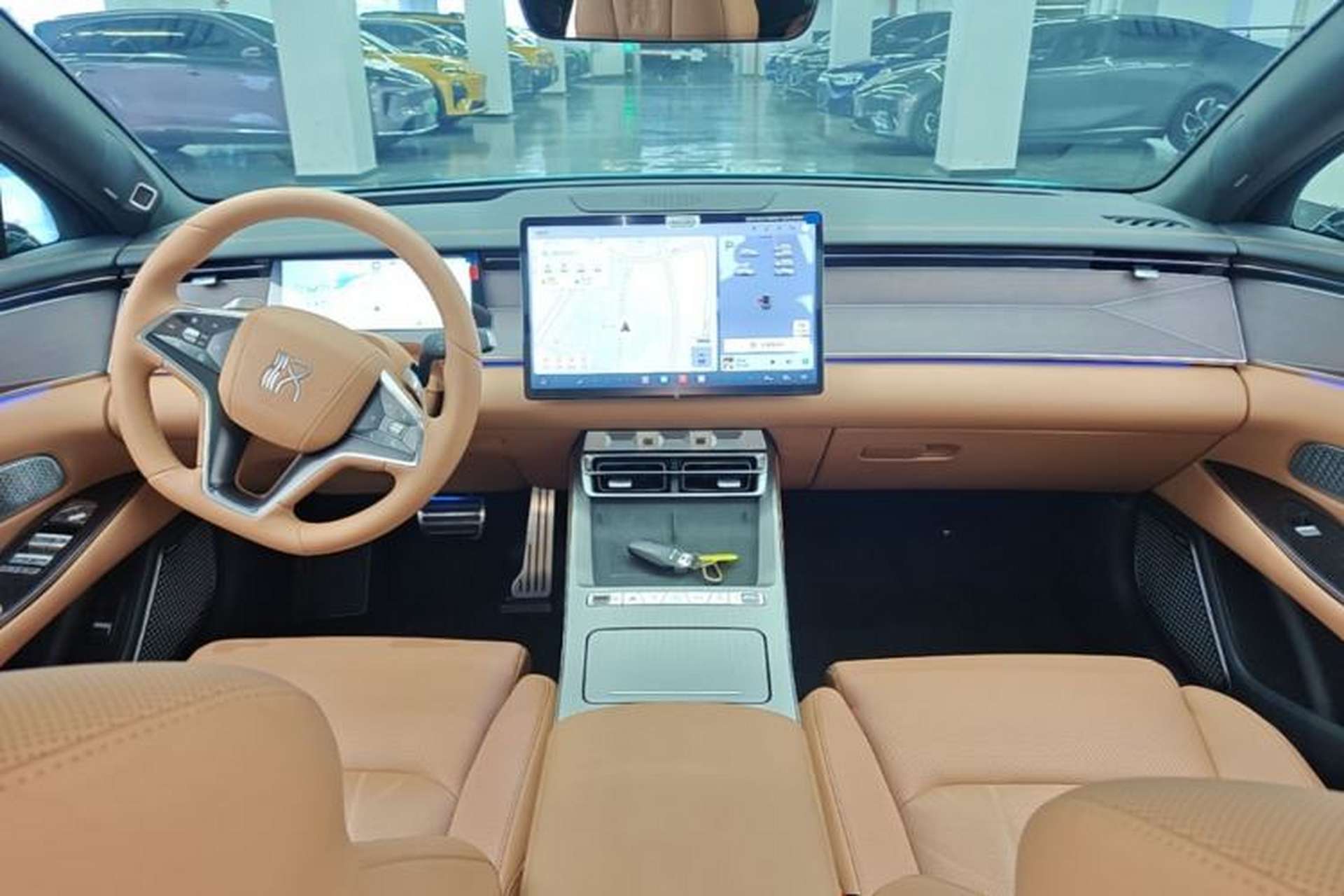Used BYD Han L 2025 EV Four-Wheel Drive LiDAR Flagship Model Center Console
