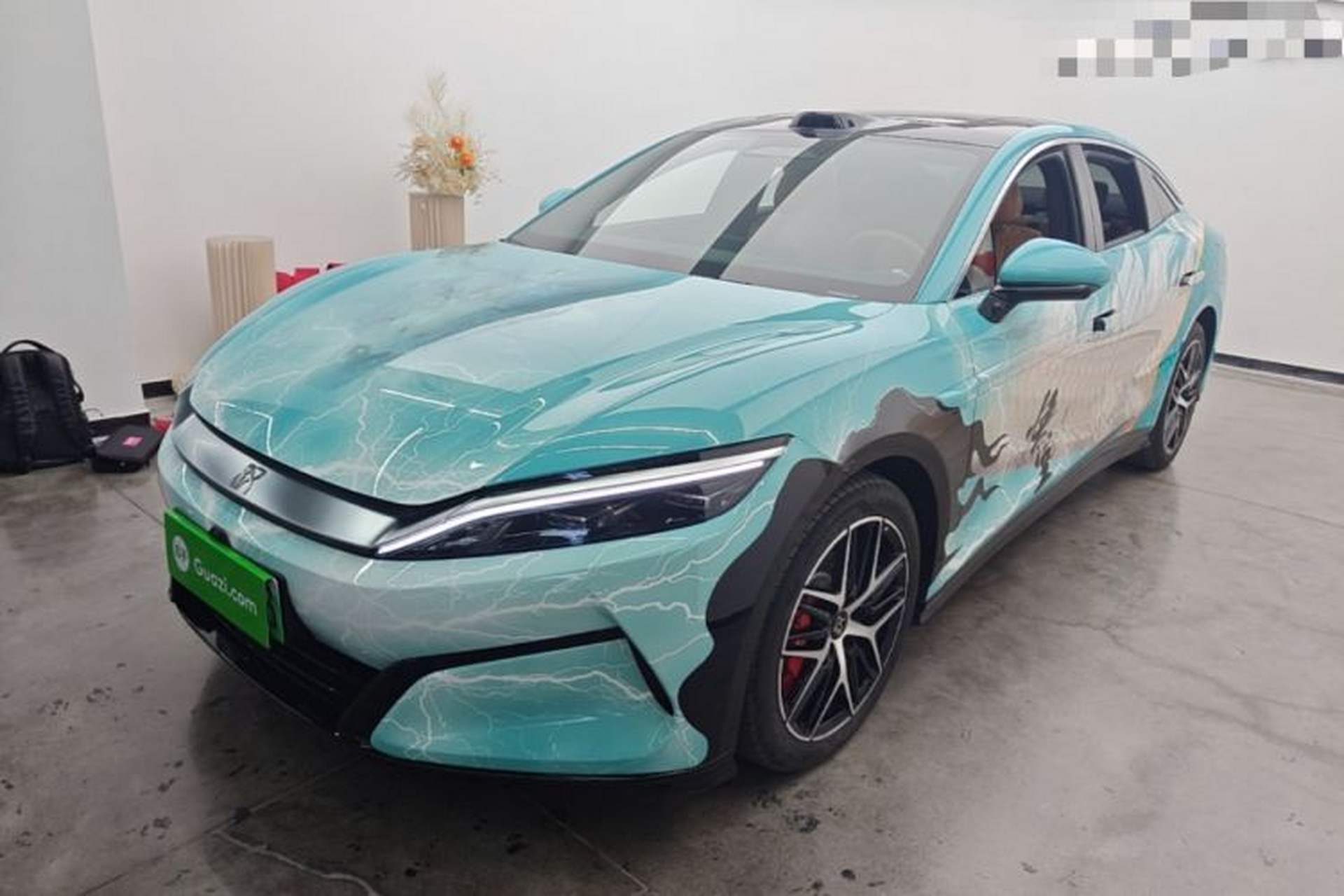 Used BYD Han L 2025 EV Four-Wheel Drive LiDAR Flagship Model Front Left 45 Deg