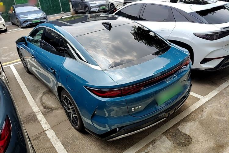 Used BYD Han L 2025 EV Four-Wheel Drive LiDAR Flagship Model Rear Left 45 Deg