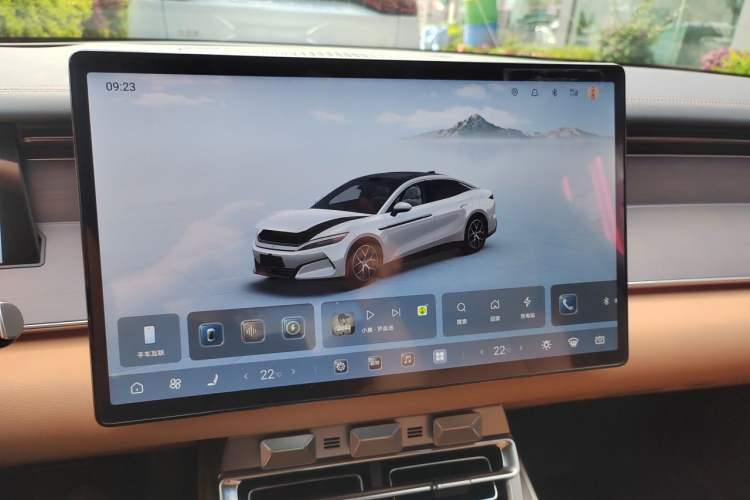 Used BYD Han L 2025 EV Four-Wheel Drive LiDAR Flagship Model Audio And AC Panel