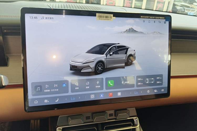 Used BYD Han L 2025 EV Four-Wheel Drive LiDAR Flagship Model Audio And AC Panel