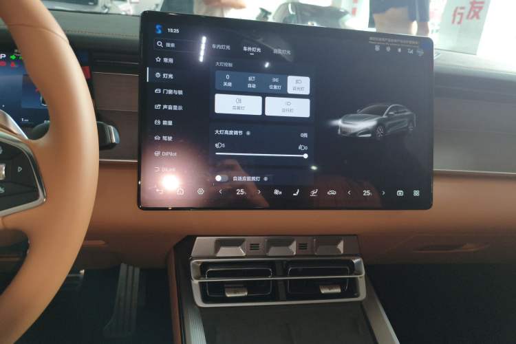 Used BYD Han L 2025 DM-p Four-Wheel-Drive LiDAR Flagship Model Audio And AC Panel