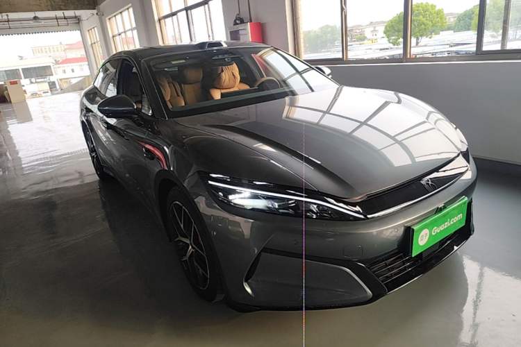 Used BYD Han L 2025 DM-p Four-Wheel-Drive LiDAR Flagship Model Front Right 45 Deg