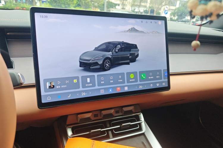Used BYD Han L 2025 EV 701 km LiDAR Flagship Edition Audio And AC Panel