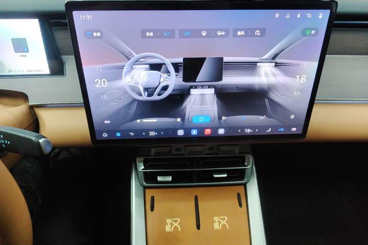 Used BYD Han L 2025 DM-p Four-Wheel-Drive LiDAR Flagship Model Audio And AC Panel