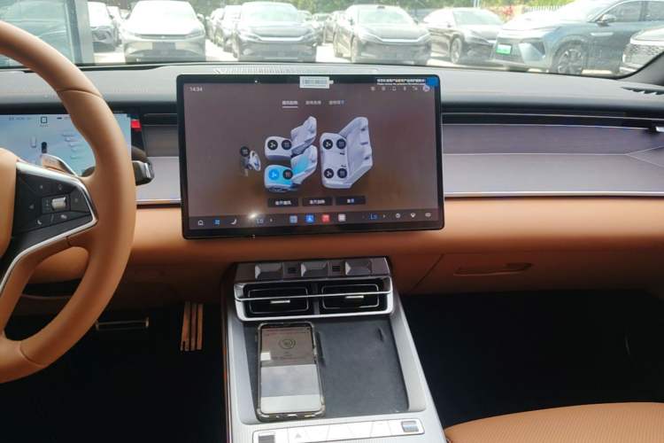 Used BYD Han L 2025 DM-p Four-Wheel-Drive LiDAR Flagship Model Audio And AC Panel