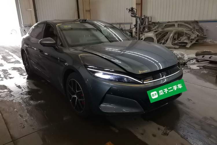 Used BYD Han L 2025 DM-p Four-Wheel-Drive LiDAR Flagship Model Front Right 45 Deg