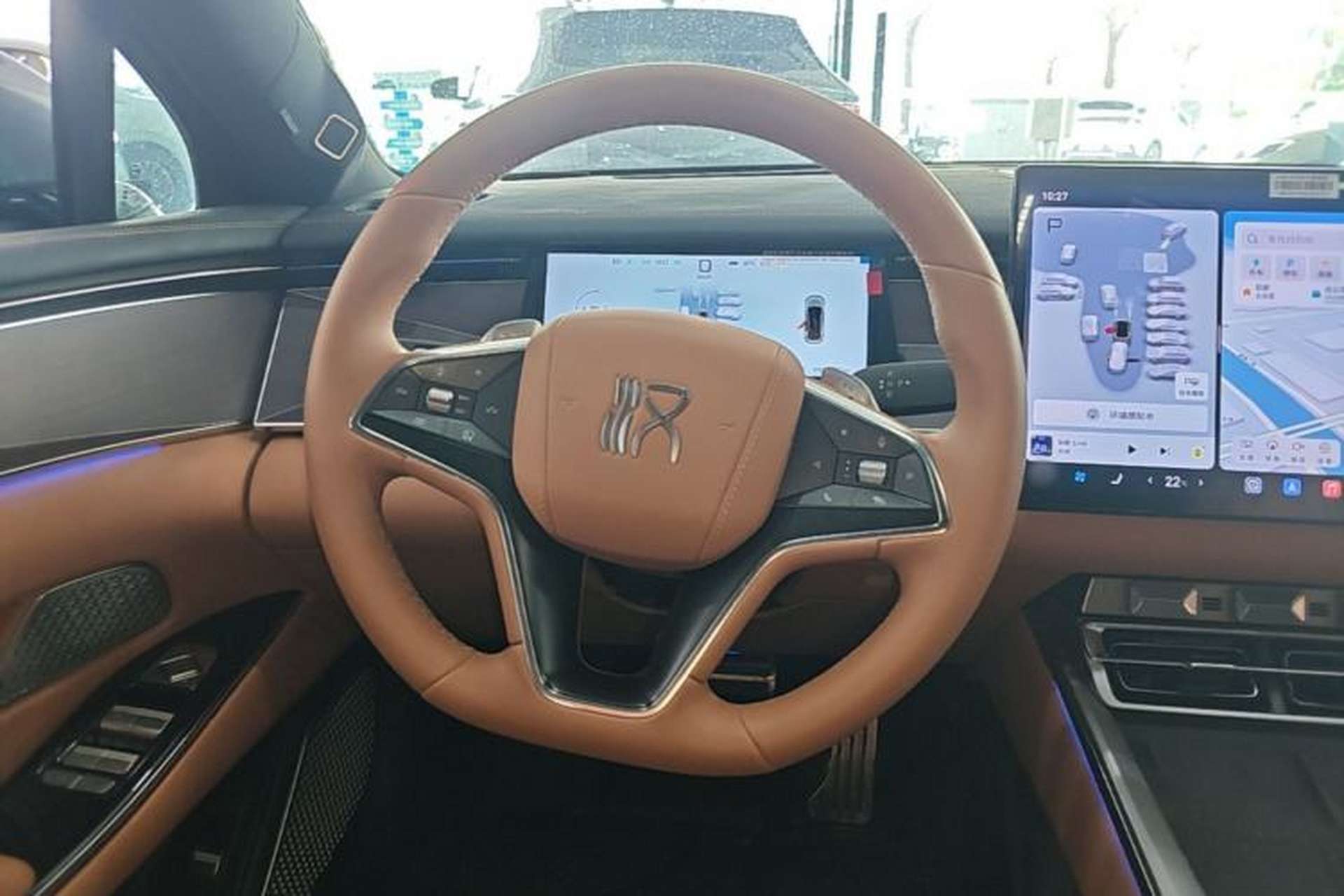 Used BYD Han L 2025 EV Four-Wheel Drive LiDAR Flagship Model Steering Wheel