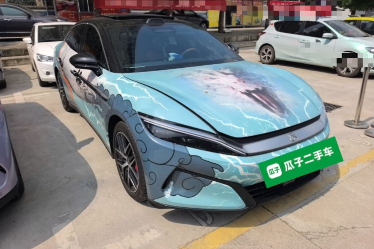 Used BYD Han L 2025 EV Four-Wheel Drive LiDAR Flagship Model Front Right 45 Deg