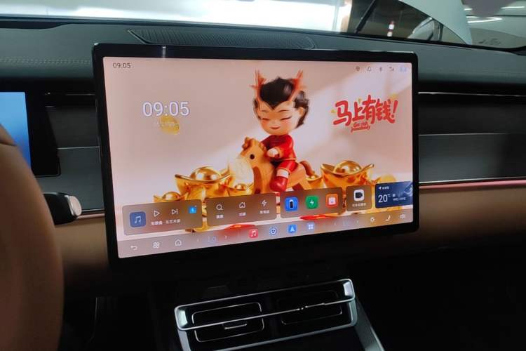 Used BYD Han L 2025 EV Four-Wheel Drive LiDAR Flagship Model Audio And AC Panel