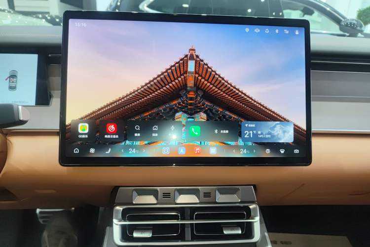 Used BYD Han L 2025 EV Four-Wheel Drive LiDAR Flagship Model Audio And AC Panel