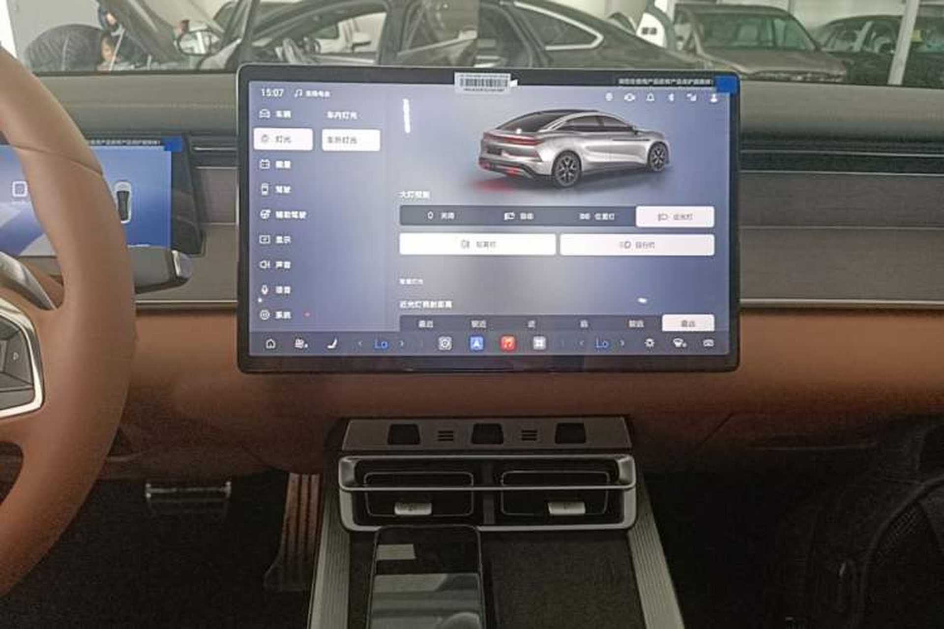 Used BYD Han L 2025 EV Four-Wheel Drive LiDAR Flagship Model Audio And AC Panel