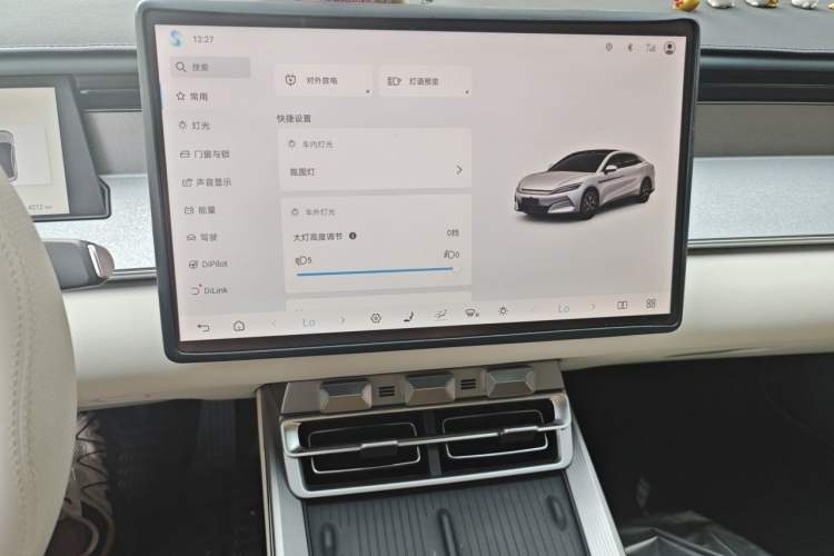Used BYD Han L 2025 DM-i 200KM LiDAR Luxury Model Audio And AC Panel