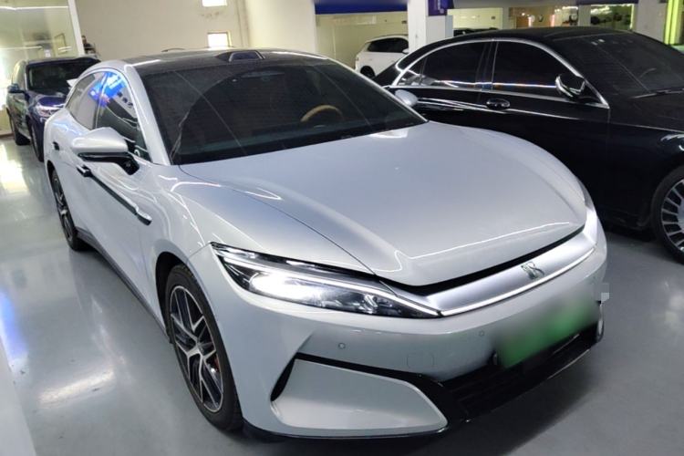 Used BYD Han L 2025 EV Four-Wheel Drive LiDAR Flagship Model Front Right 45 Deg