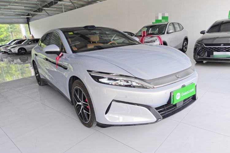 Used BYD Han L 2025 EV Four-Wheel Drive LiDAR Flagship Model Front Right 45 Deg