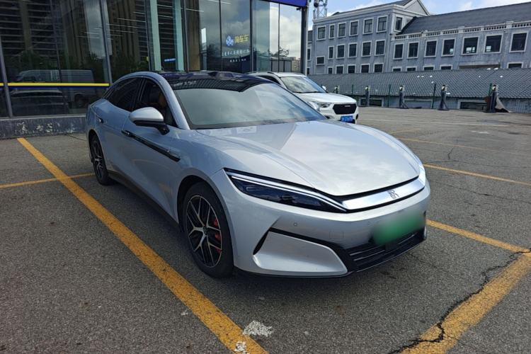 Used BYD Han L 2025 EV Four-Wheel Drive LiDAR Flagship Model Front Right 45 Deg