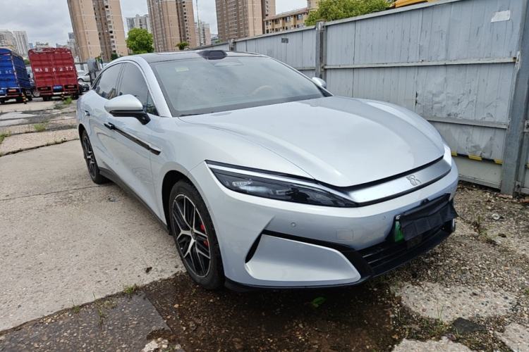 Used BYD Han L 2025 EV Four-Wheel Drive LiDAR Flagship Model Front Right 45 Deg