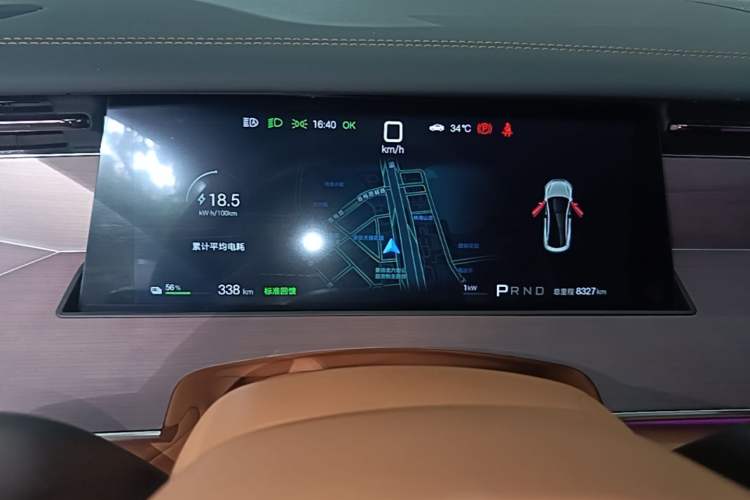 Used BYD Han L 2025 EV Four-Wheel Drive LiDAR Flagship Model Instrument Cluster