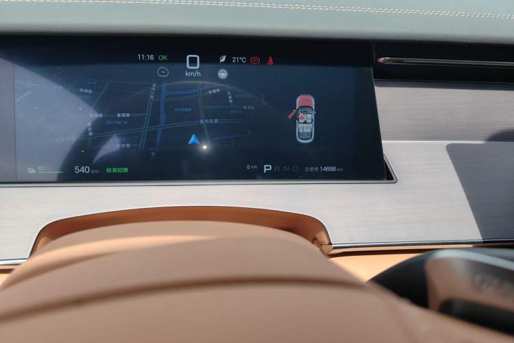 Used BYD Han L 2025 EV 701 km LiDAR Flagship Edition Odometer Close Up