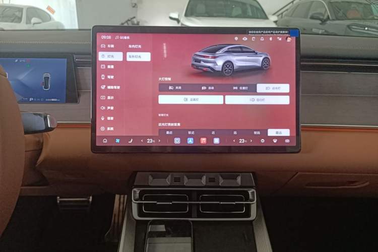 Used BYD Han L 2025 EV Four-Wheel Drive LiDAR Flagship Model Audio And AC Panel
