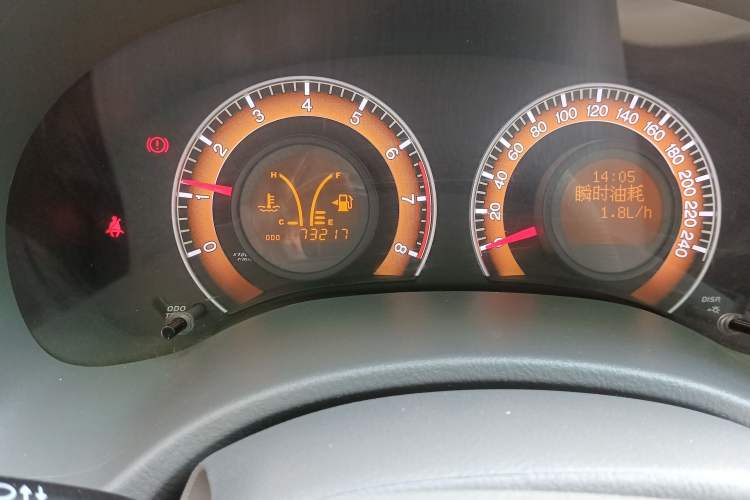 Used BYD L3 2012 1.5L Manual Luxury Version Odometer Close Up