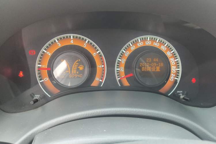 Used BYD L3 2012 1.5L Manual Comfort Edition Odometer Close Up