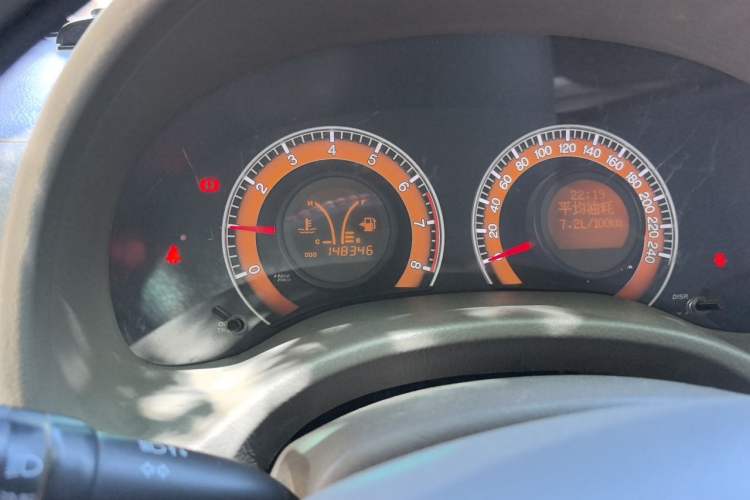 Used BYD L3 2012 1.5L Manual Comfort Edition Odometer Close Up