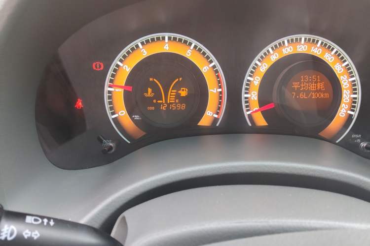 Used BYD L3 2012 1.5L Manual Luxury Version Odometer Close Up