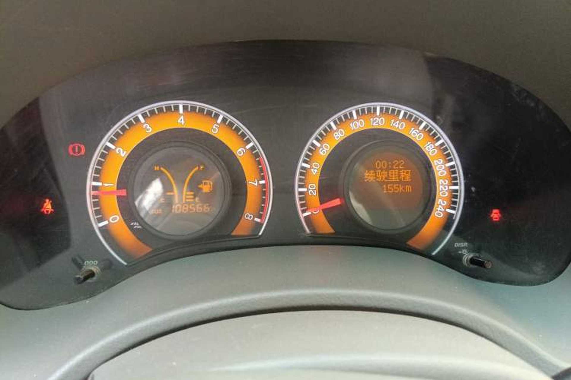 Used BYD L3 2012 1.5L Manual Comfort Edition Odometer Close Up