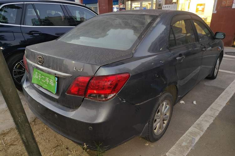 Used BYD L3 2012 1.5L Manual Comfort Edition Rear Right 45 Deg